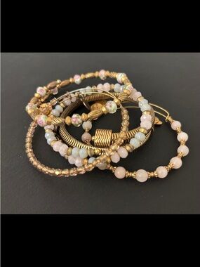 Alex and Ani Bracelets, Lot of 5 Wraps/Bangles “Pink” #201